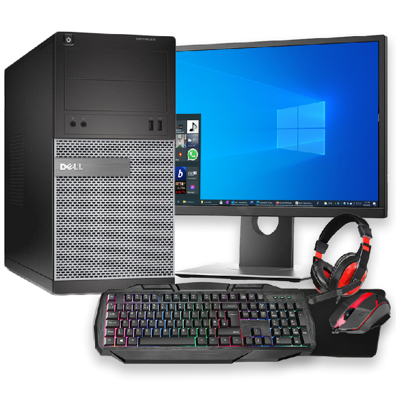 Dell OptiPlex PC Intel Core i7 Quad Core CPU 3.40GHz 8GB RAM 240GB SSD GT730 Gaming PC Bundle