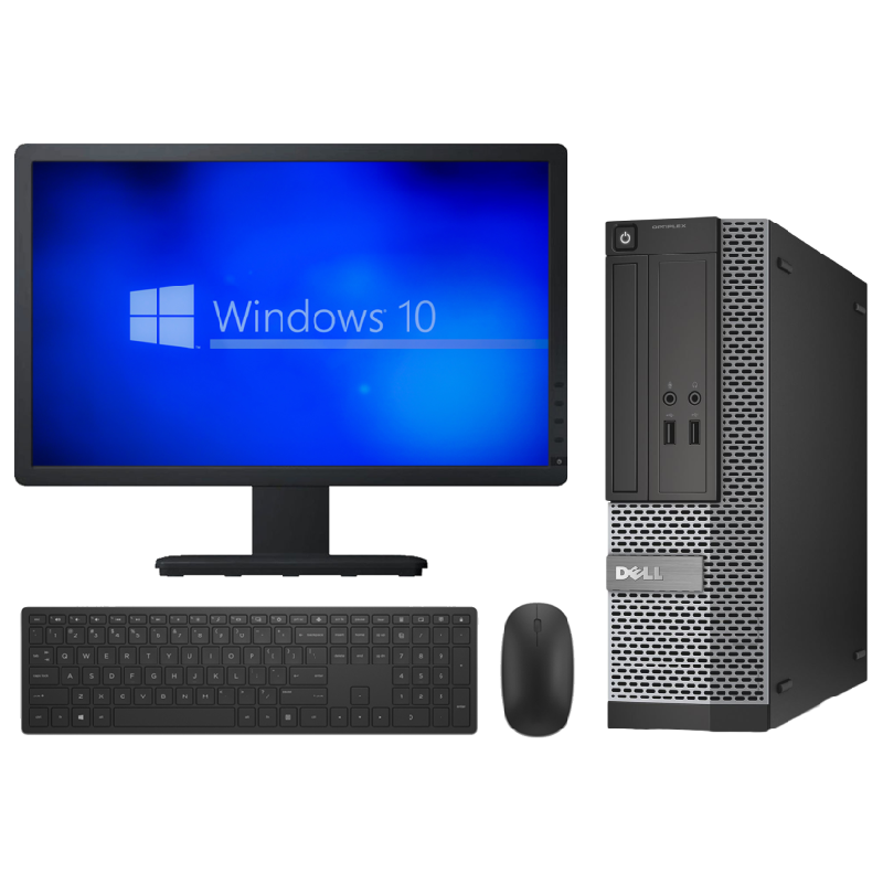 Dell Optiplex 990 Intel I5-2400 3.10GHZ SFF PC Monitor Bundle