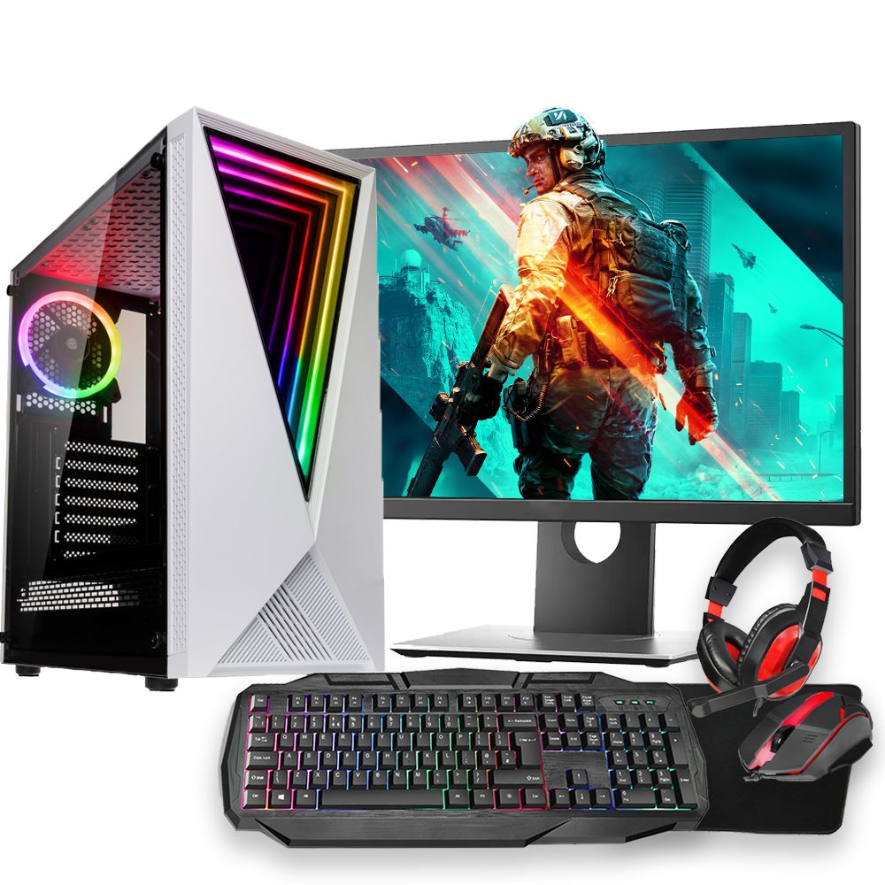 Intel Core i5-12400 Gaming PC Bundle 16GB RAM 8GB RTX3050 Graphics Card 1TB M.2 SSD - Windows 11